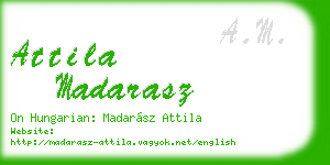 attila madarasz business card